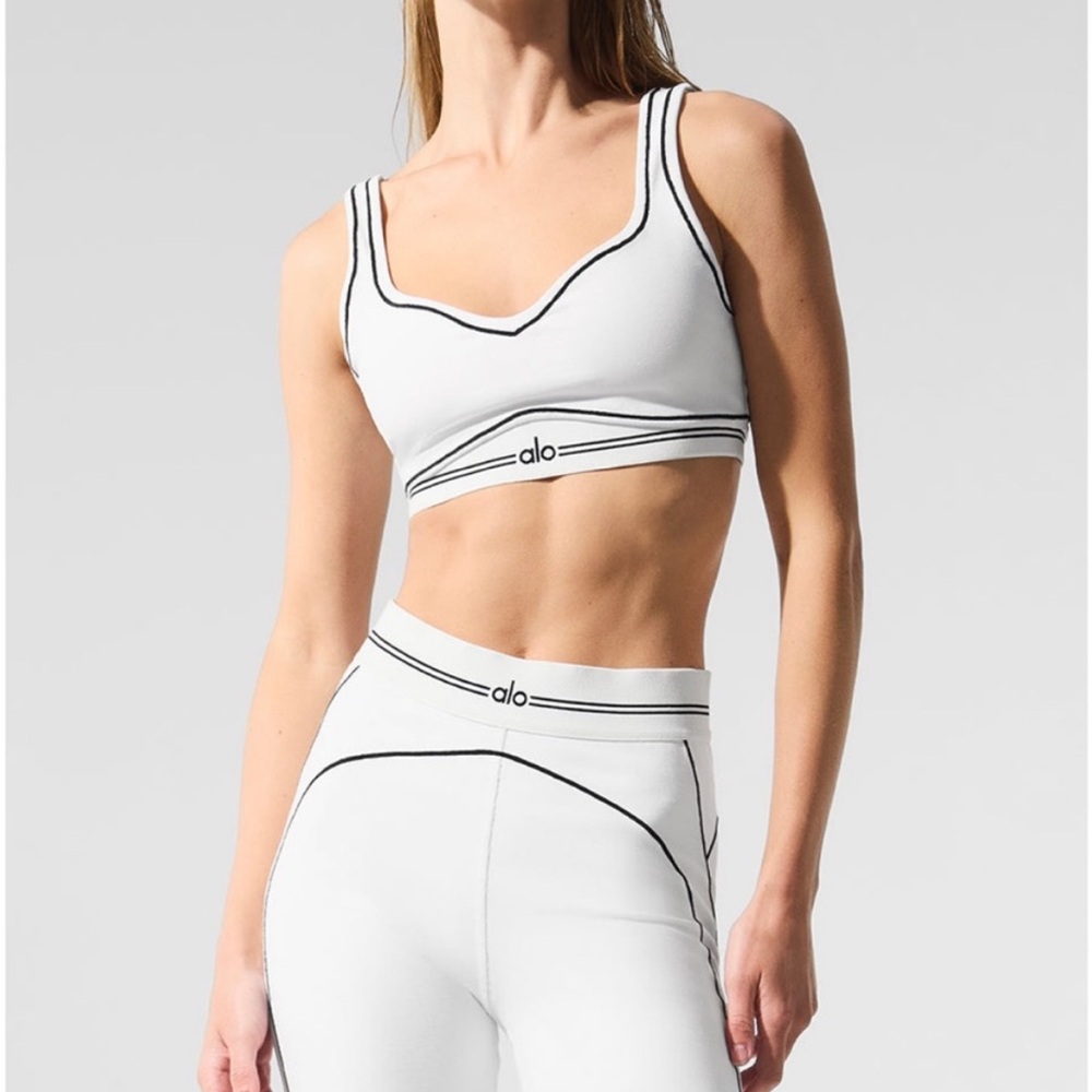 ALO Yoga white leggings